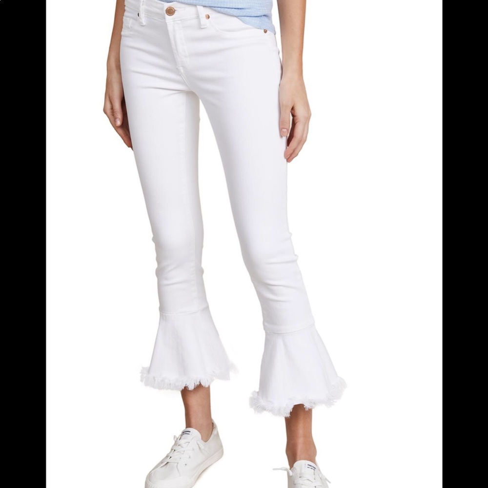 BlankNYC White Trumpet Flare Jean